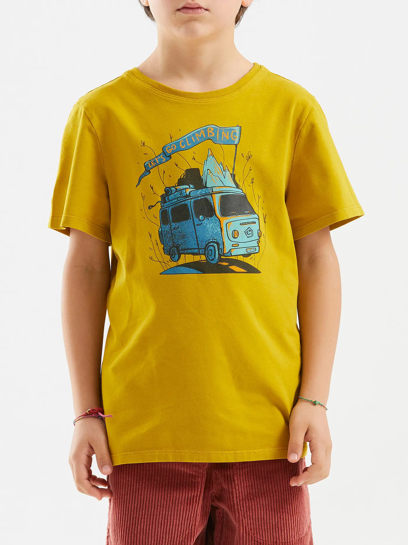 E9 | Kinder Klettershirt B-Furgo Bus | gold